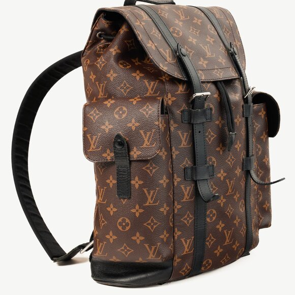 Louis Vuitton M43735 Christopher MM Brown Black Macassar Monogram Backpack - Picture 2 of 16